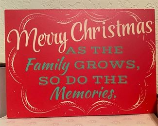 Merry Christmas Phrase Sign