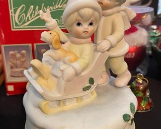 Chilrensville Sleigh Ride Christmas Figurine