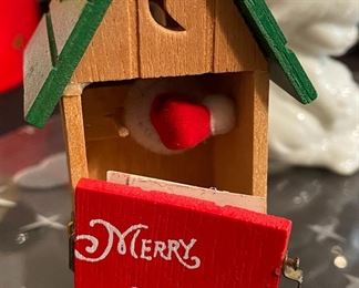 Santa's Outhouse Christmas Ornament