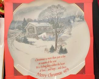 Merry Christmas 1979 Plate
