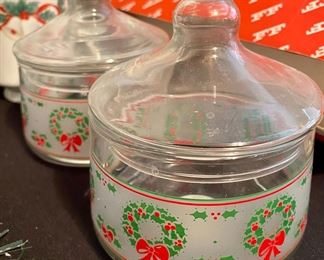 Indiana Glass Candy Lidded Candy Jars