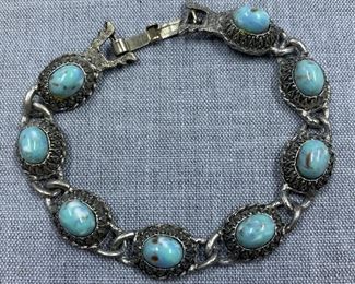 Resin Turquoise Look Cobachan Bracelet 