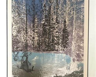Paula Crane (b.1945, Missouri) “Night Vision” Hand colored Etching #165/300