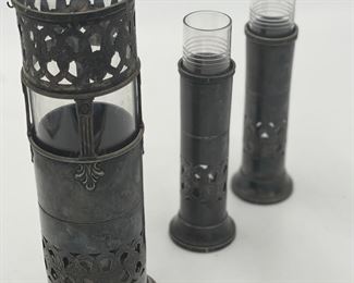 Trio of French Flower Vases