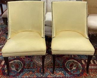 Pair of Vintage Vinyl Chairs
