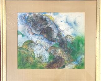 William Schaaf (b. 1944, American) Mixed Media on Paper