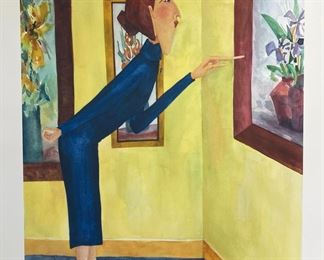 Renee Steger Simpson (Contemporary) “Must Have This One” Unframed Serigraph #4/95