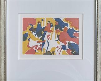 Wassily Kandinsky (1866-1944, Russian) “Orientalisches” Color Woodcut, 1972