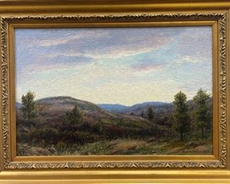 John Franklin Earhart (1853-1938) Landscape Oil on Canvas