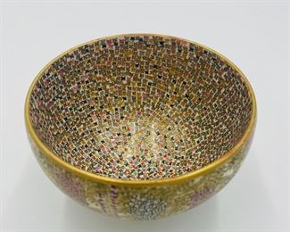 Meiji Period Japanese 1000 Butterfly Rice Bowl