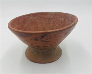 Pre-Columbian Karachi Footed Bowl Painted Red & Black, c. 1100
