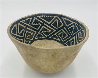Mesa Verde Anasazi Black & White Geometric Bowl 