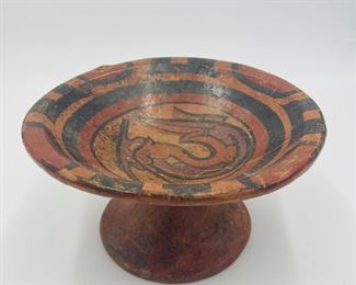Veraguas Culture (Panama) Pedestal Dish with Serpent Motif, 800-1400AD