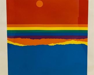 Richard Kozlow (1926-2008, Michigan) Framed Serigraph “Spectrum”