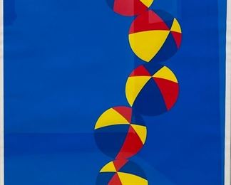 Per Arnoldi 1970 Framed Serigraph