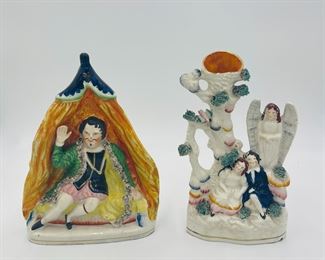 Collection of Antique Staffordshire