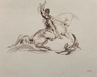 Jonathan Kenworthy (b. 1943, American) “Winner” Study for Sculpture