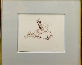 Jonathan Kenworthy (b. 1943, American) “Winner” Study for Sculpture