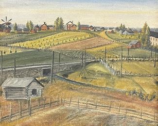 Iivari Honkola (1898-1970, Finland) “Summer 1926” Oil on Board