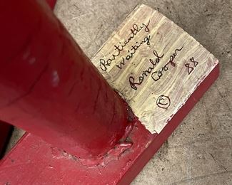 Ronald Cooper (1931-2012, Kentucky) “Patiently Waiting” 1988 Standing Figure (52” tall)