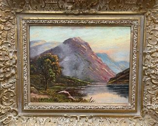 Thomas Blake (b. 1890, United Kingdom) Mountain Landscape Oils on Board