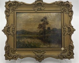 Edwin Cole (1868-1935, United Kingdom) Oil on Canvas Landscape