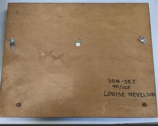 Louise Nevelson "Sun-Set" Poly-Resin Multiple, 1981 #40/125, Pace Gallery