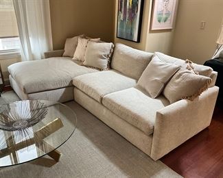 Arhaus sectional Chaise Sofa (New Cost $5,600)-$1,800