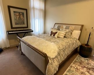 Arhaus (Like New) Queen size Pearson Storage Sleigh Bed w/Arhaus Retreat Firm mattress (New cost $8,200)-$2,000