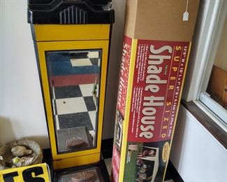 Penny scale and shade tent not used