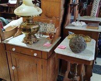 Marble top dresser, marble top commode
