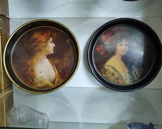 Old beer tray and Coshocton tray