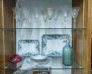 Old stemware and other