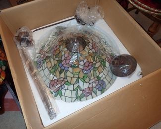 STAINED GLASS CEILING FIXTURE