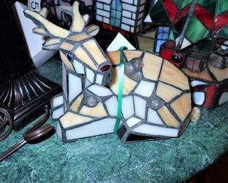 STAINED GLASS REINDEER