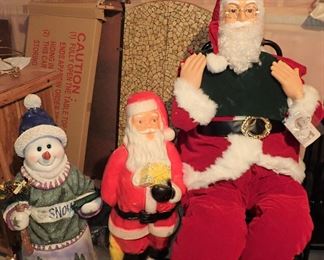 SANTA - SNOWMAN - YARD SANTA