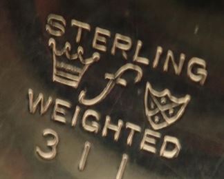 STERLING CANDLE HOLDERS