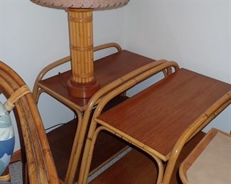 BAMBOO FURNITURE - SIDE TABLES - CHAIR - LAMP TABLES