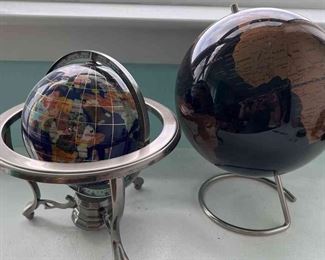 Two Table Top Globes