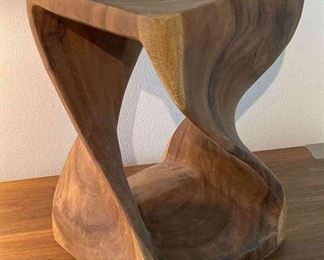 Wood Twist Stool