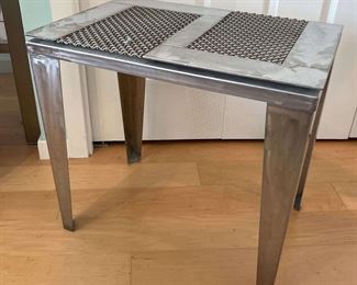Industrial Metal Side Table
