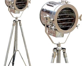 Nautical Spot Light With Tripod