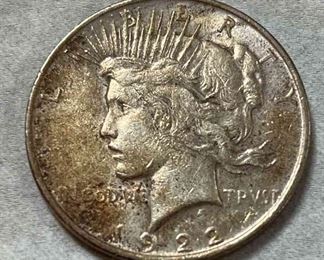 1922 Silver dollar