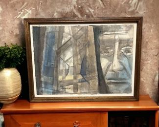 1965 Watercolor By Artist Axelrod