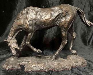 DEGAS HORSE SCULPTURE MFA MUSEUM OF FINE ARTS 1989