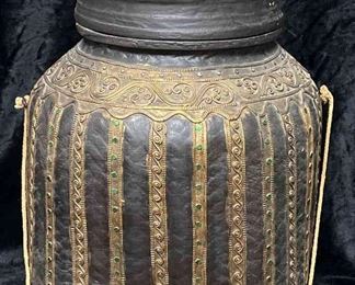 BurmeseThai Bamboo Lidded Rice Basket