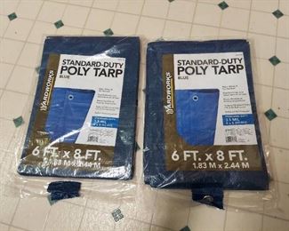 (2) 6 ft X 8 ft Tarps