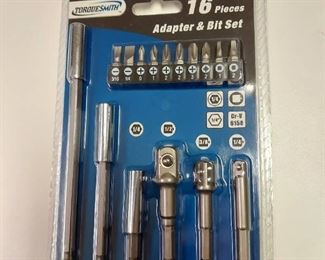 Torquesmith 16pc Tool Socket Adapter & Extension Bit Set