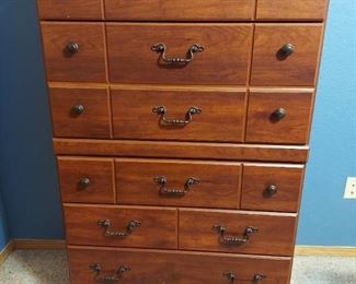 Bedroom Set - Queen Bed, Chest of Drawers and Night Stand