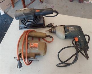 Black and Decker Drill, sander, jig saw